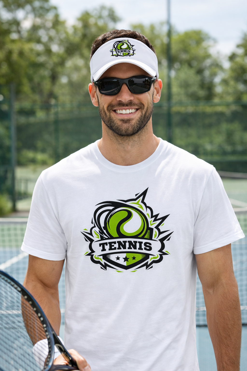 Tennis Graphic Tee Sporty Tennis Shirt for Players & Fans Athletic Tennis T-Shirt Gift for Tennis Lovers 7 colors 100% cotton