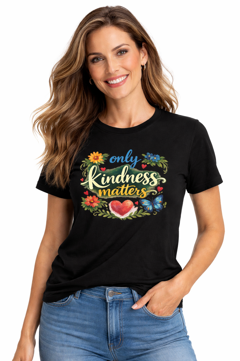 Only Kindness Matters Shirt Inspirational Kindness Tee Uplifting Message Tee Meaningful Gift 7 colors 100% cotton
