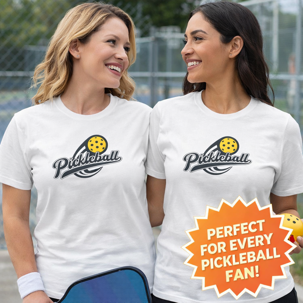 Women's Pickleball Shirt Cute Pickleball Tee for Women Pickleball Lover Gift Court Ready Graphic Tee 3 colors 100% cotton
