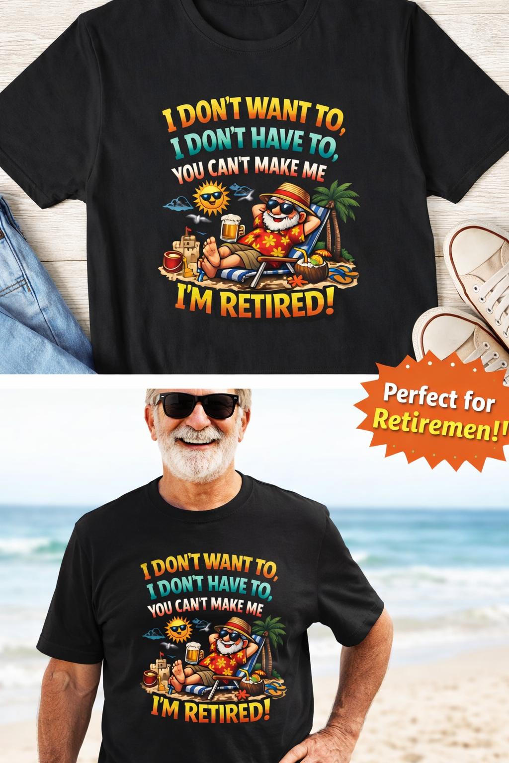 Funny Retirement Shirt I'm Retired Tee Humorous Retired Gift Retirement Party Gift Dad Grandpa Retirement Tee 8 colors 100% cotton