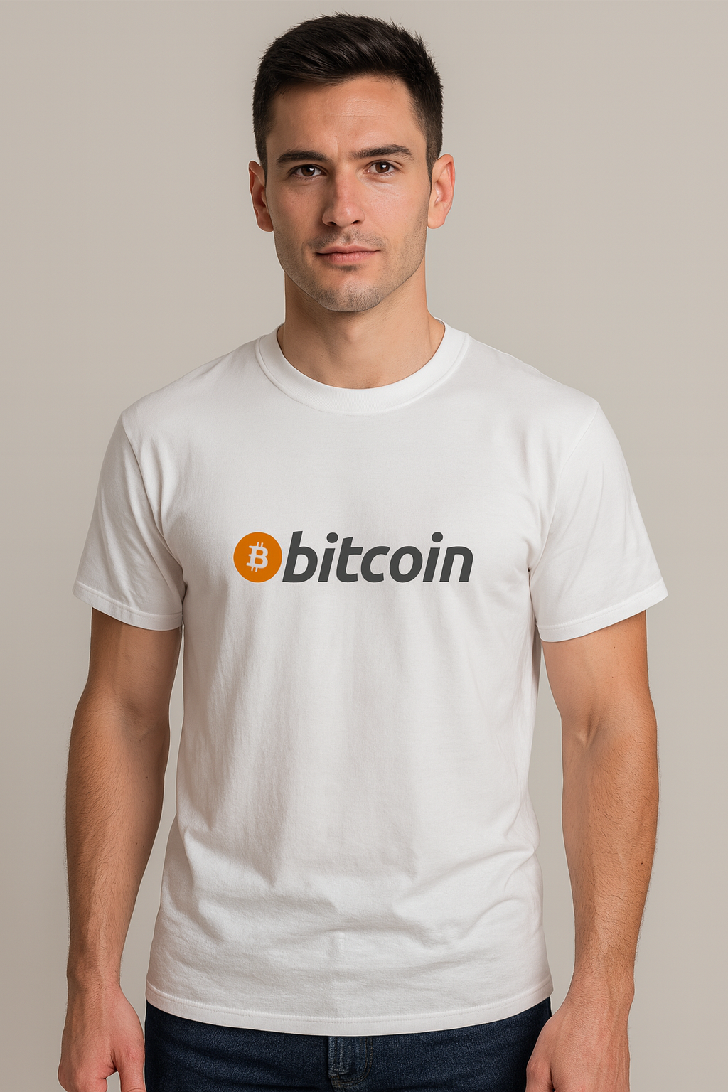 Bitcoin Logo Tee Clean and Confident The Classic Symbol of Financial Freedom 2 colors 100% cotton