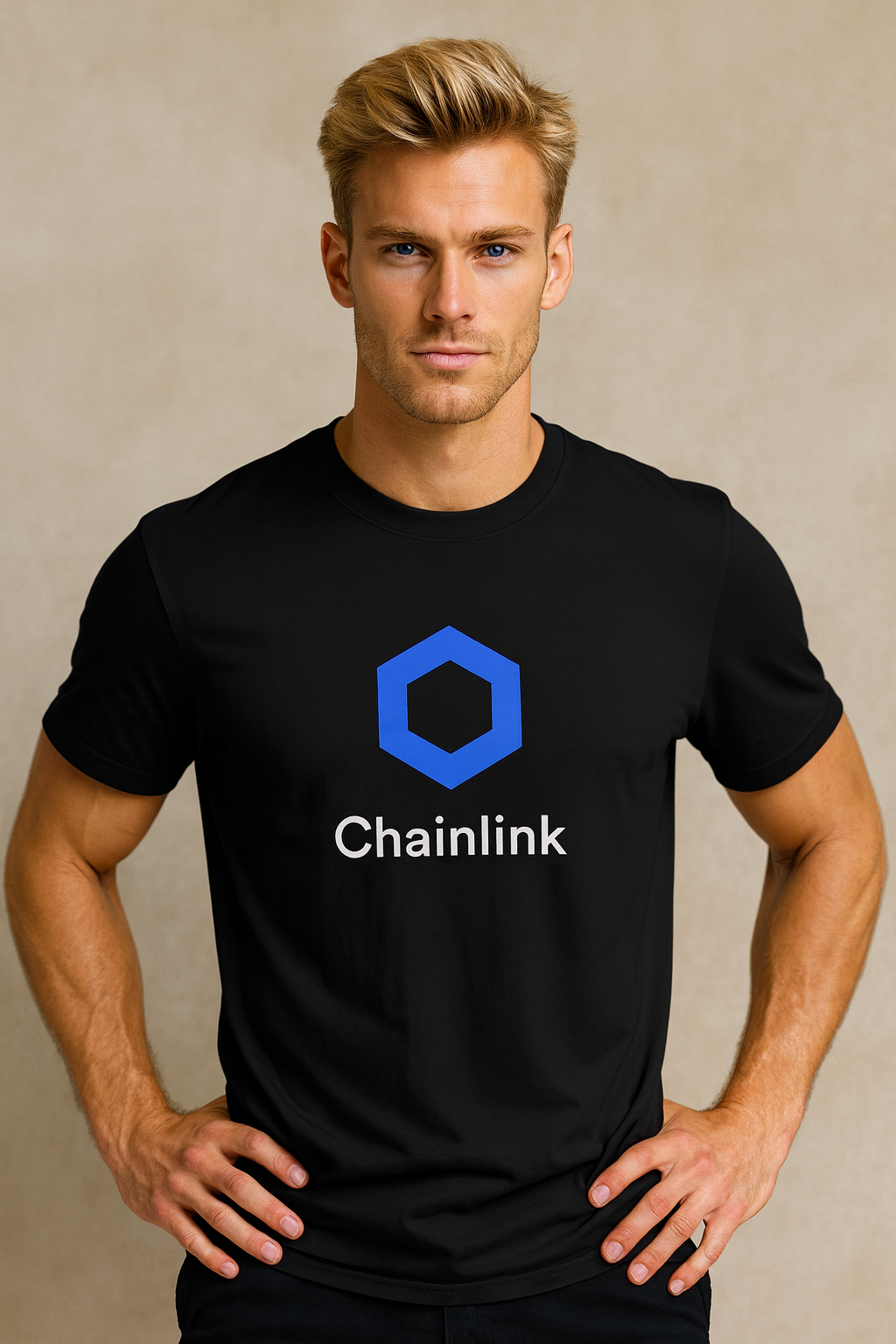 Chainlink Crypto T-Shirt Black Blockchain Tee for Web3 Traders LINK Investor Gift Crypto Enthusiast Apparel 3 colors 100% cotton