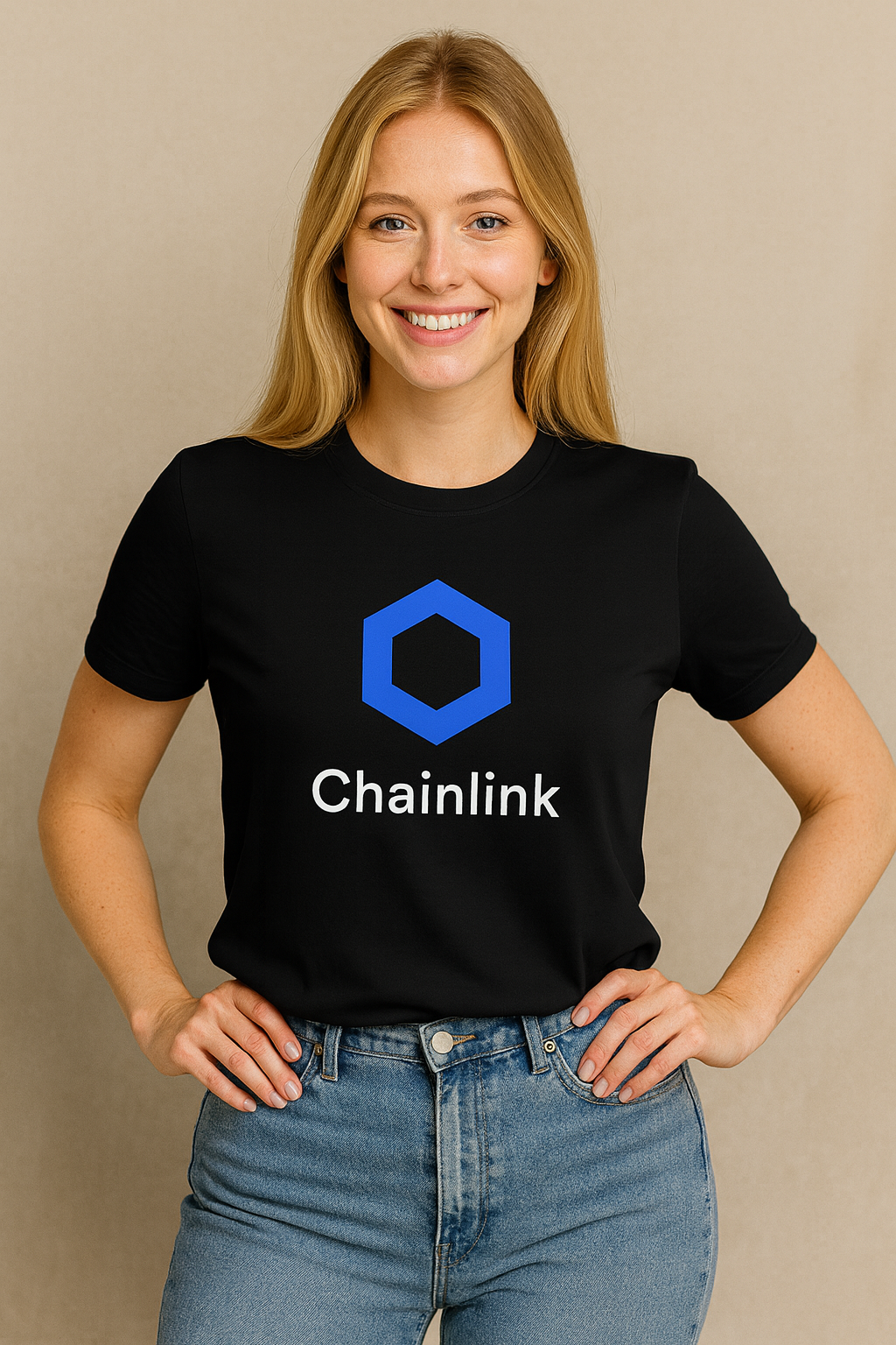 Chainlink Crypto T-Shirt Black Blockchain Tee for Web3 Traders LINK Investor Gift Crypto Enthusiast Apparel 3 colors 100% cotton