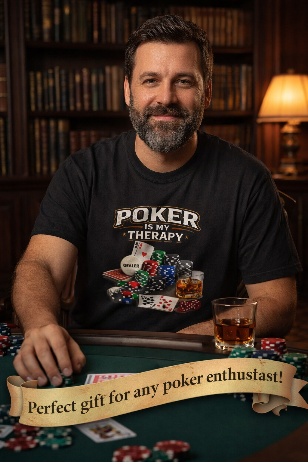 Poker Is My Therapy Shirt Funny Poker Player Tee Gift for Card Players Gambling Humor Tee Poker Lover Gift 7 colors 100% cotton
