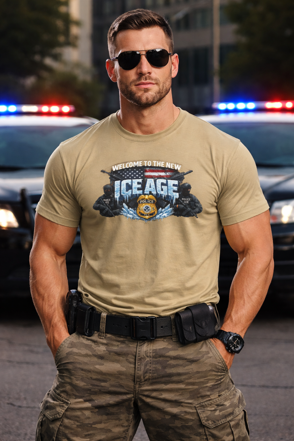 Welcome to the New ICE Age TShirt Pro Law Enforcement Shirt Patriotic Tactical Tee Police Support Apparel 6 colors 100% cotton