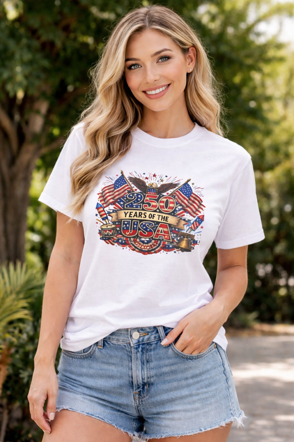 USA 250th Anniversary Shirt Patriotic America 1776-2026 Tee 4th of July Tshirt Independence Day Gift 8 colors 100% cotton