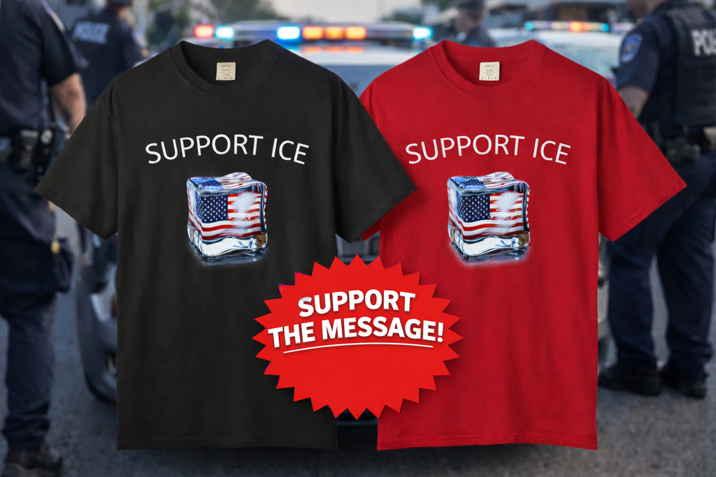 Support ICE Shirt Patriotic Law Enforcement Tee Pro Police Apparel Freedom Support Shirt USA Pride Tee 9 colors 100% cotton