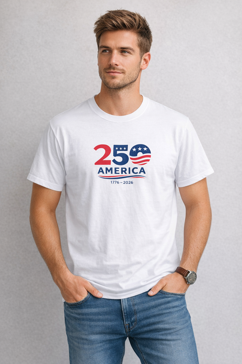 America 250 T-Shirt 1776-2026 Patriotic Shirt USA 250th Anniversary Tee America Shirt Fourth of July 2026 4 colors 100% cotton
