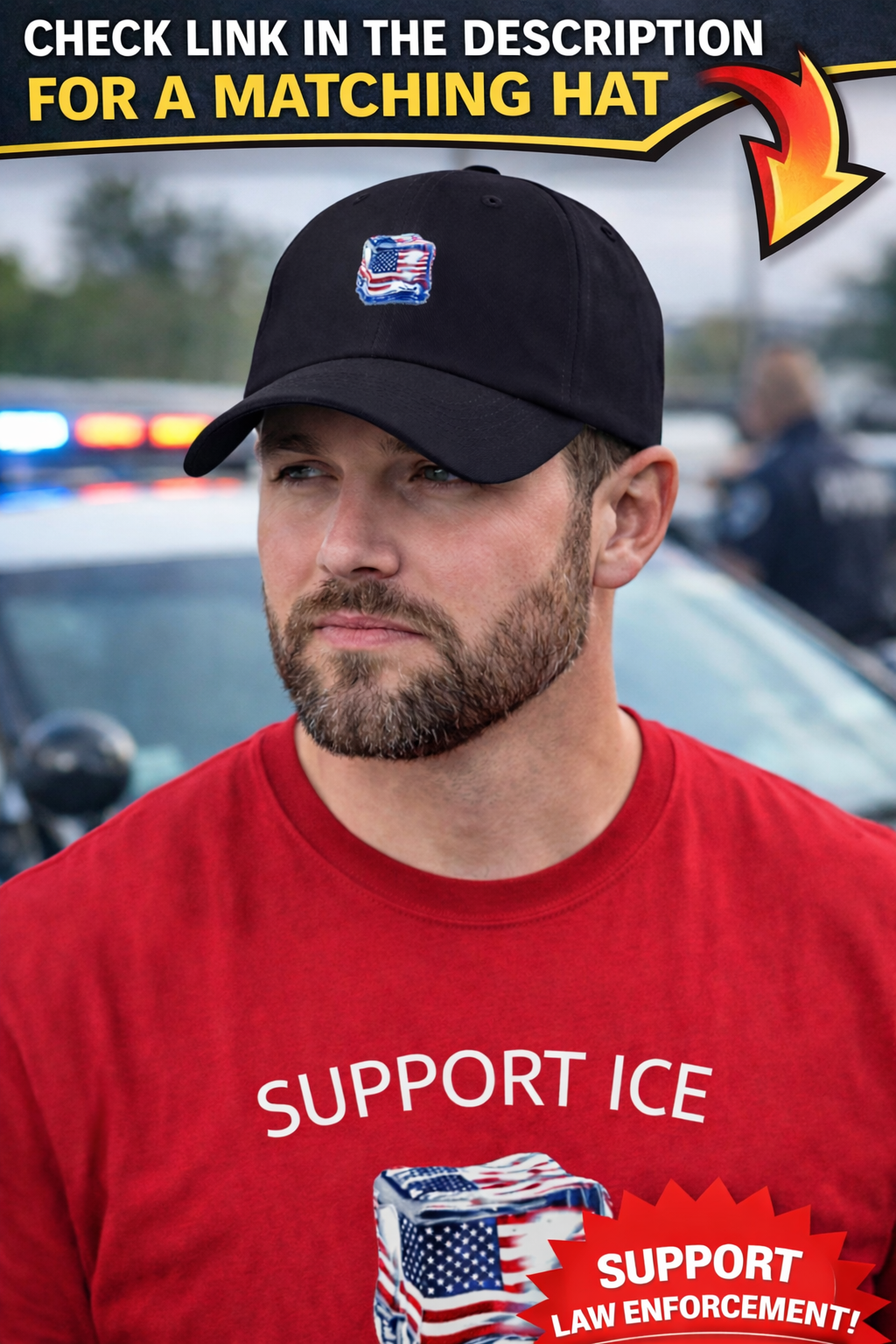 Support ICE Shirt Patriotic Law Enforcement Tee Pro Police Apparel Freedom Support Shirt USA Pride Tee 9 colors 100% cotton
