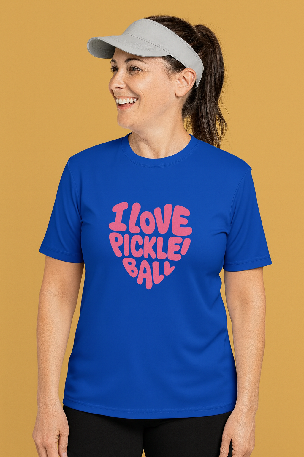 I Love Pickleball Shirt Fun Retro Design Lightweight Quick Dry Athletic Tee for Pickleball Lovers 5 colors 100% polyester