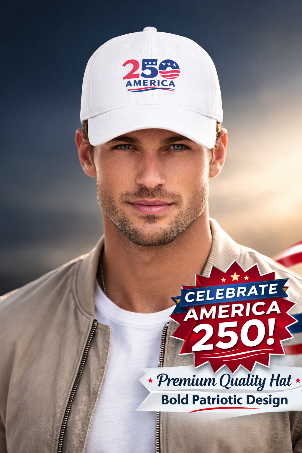 America 250 Hat Patriotic Baseball Cap USA 250th Anniversary Cap July 4th Celebration Hat 2 colors