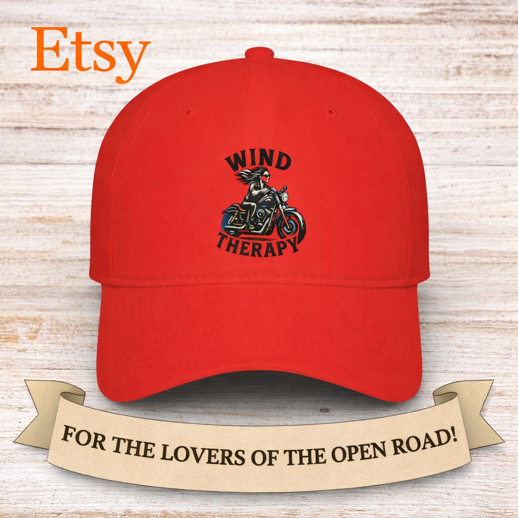 Wind Therapy Hat Harley Motorcycle Rider Cap Harley Davidson inspired Biker Hat Gift Motorcycle Lover Hat 4 colors