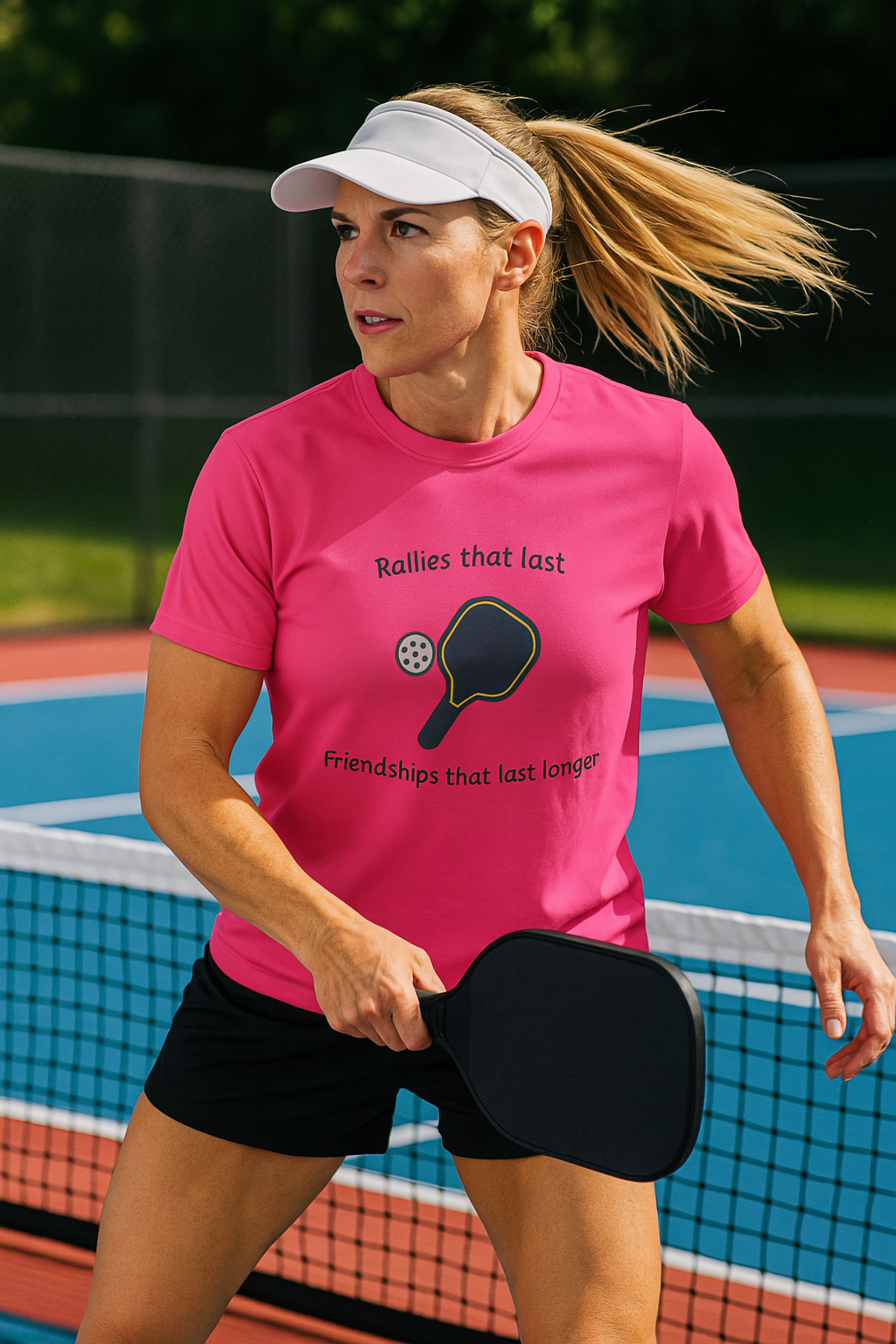 Pickleball Friendships Moisture Sport-Tek T-Shirt Tee 6 colors 100% polyester