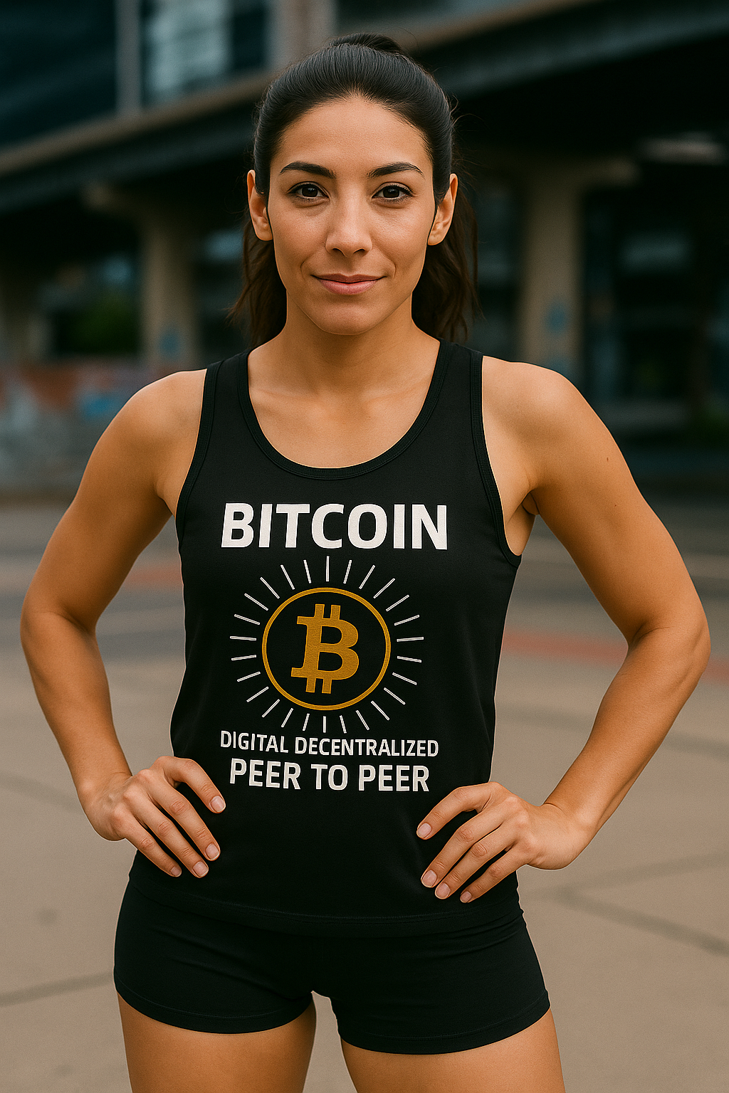 Bitcoin Tank Top Digital-Decentralized-Peer to Peer Wear the Revolution, Own the Future 4 colors 100% cotton