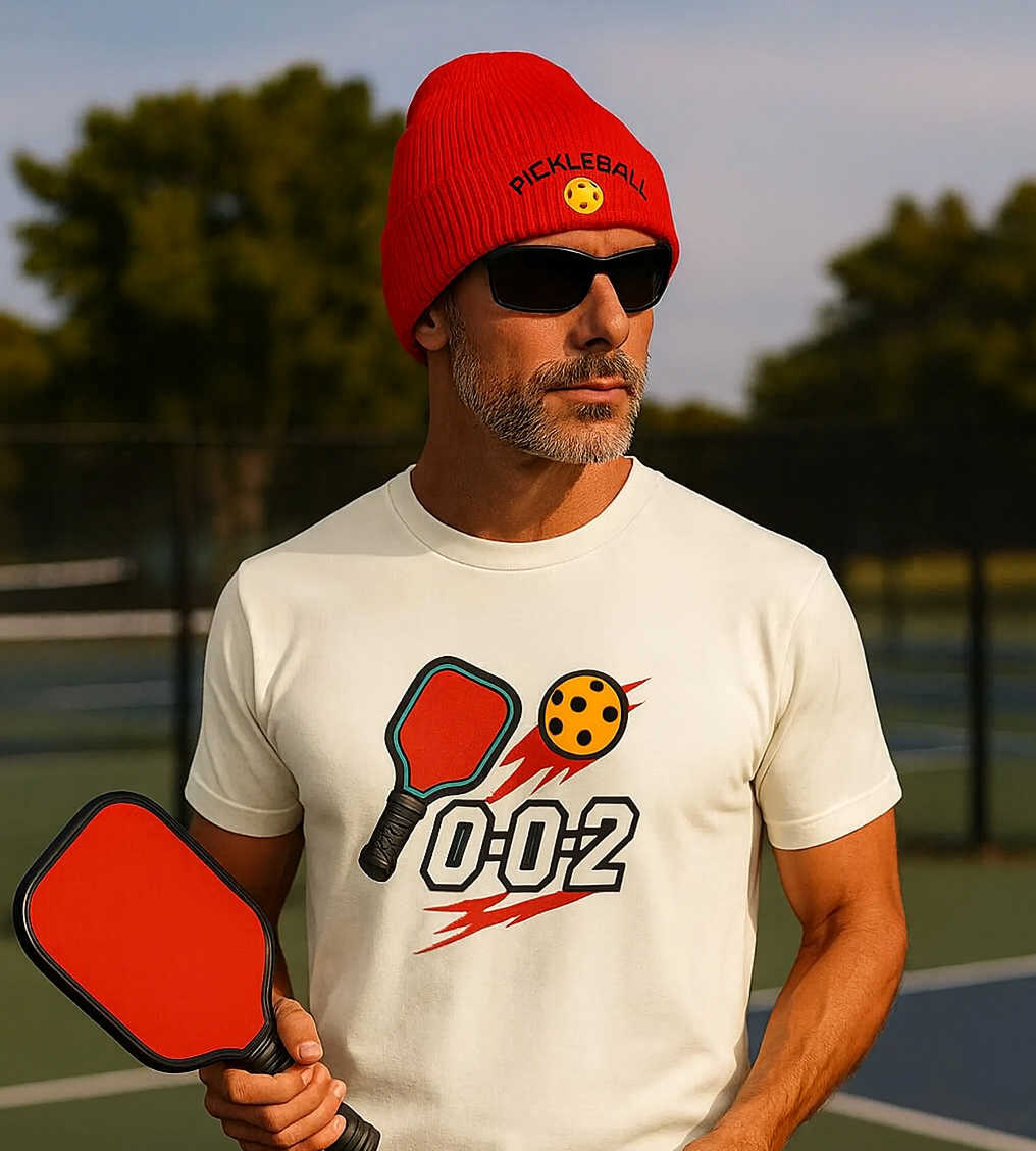 Pickleball Logo Cuff Beanie Warm Pickleball Hat 5 colors