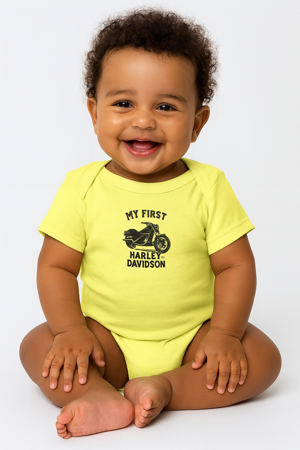 My First Harley Adorable Baby Onesie for Little Bikers Cute Motorcycle Infant Bodysuit Harley Baby Gift 4 colors 100% cotton