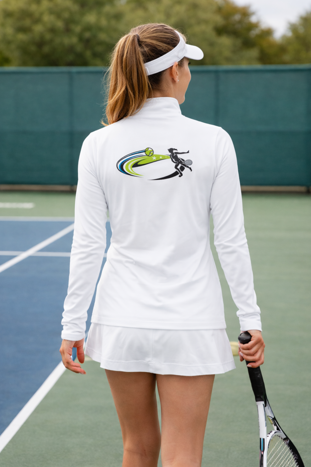 Women's Tennis Lightweight Quarter-Zip Athletic Pullover Moisture-Wicking Performance Jacket 4 colors 100% polyester