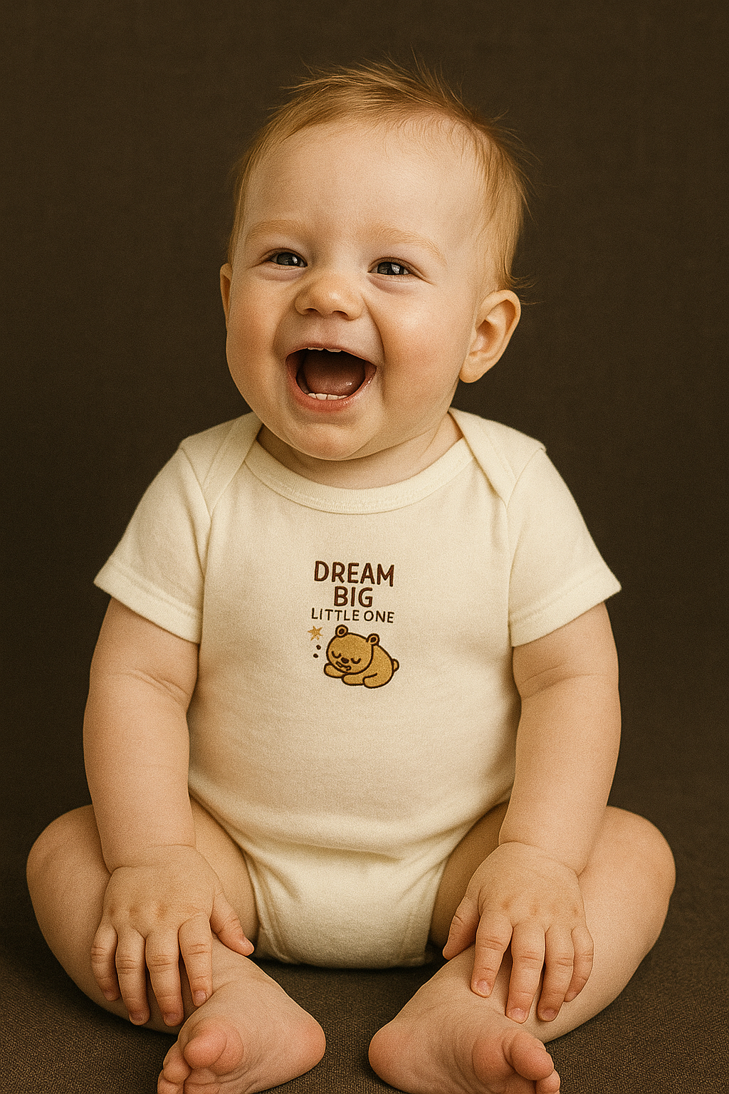 Wrap your little one in comfort with this "Dream Big Little One" baby onesie Check out our matching Blanket 5 colors 100% cotton