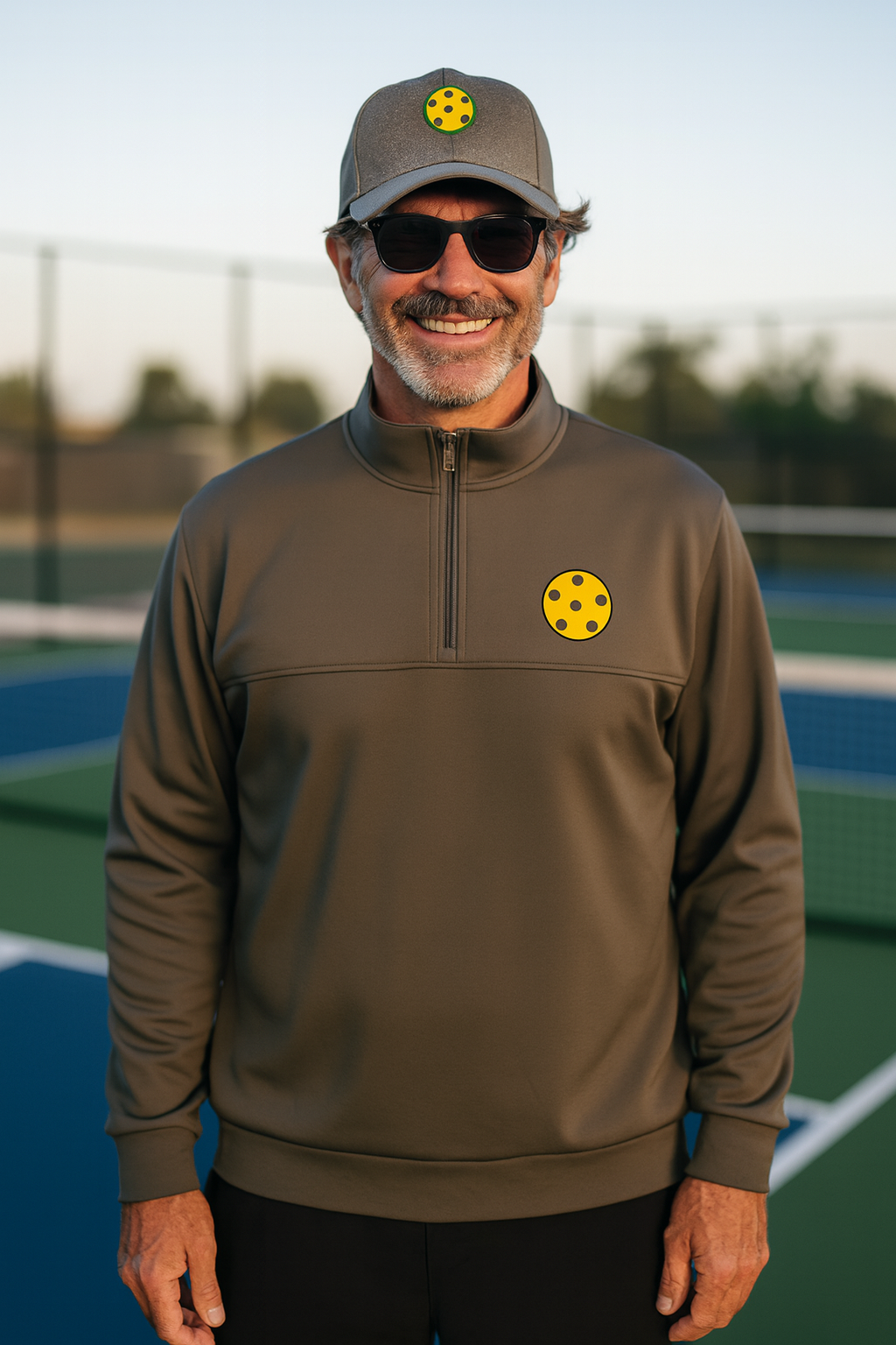 Pickleball Pullover Quarter-zip Holds Shape while Feeling Soft Against the Skin 3 colors