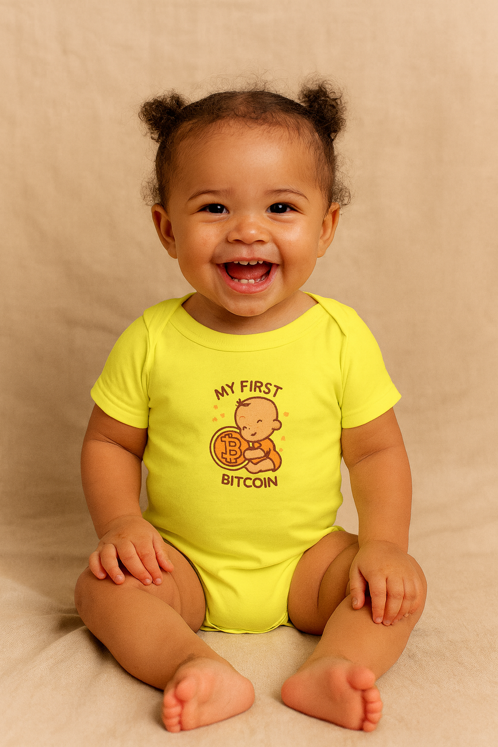 My First Bitcoin Baby Onesie Cute Crypto Infant Bodysuit Future Bitcoiner Gift 6 colors 100% cotton