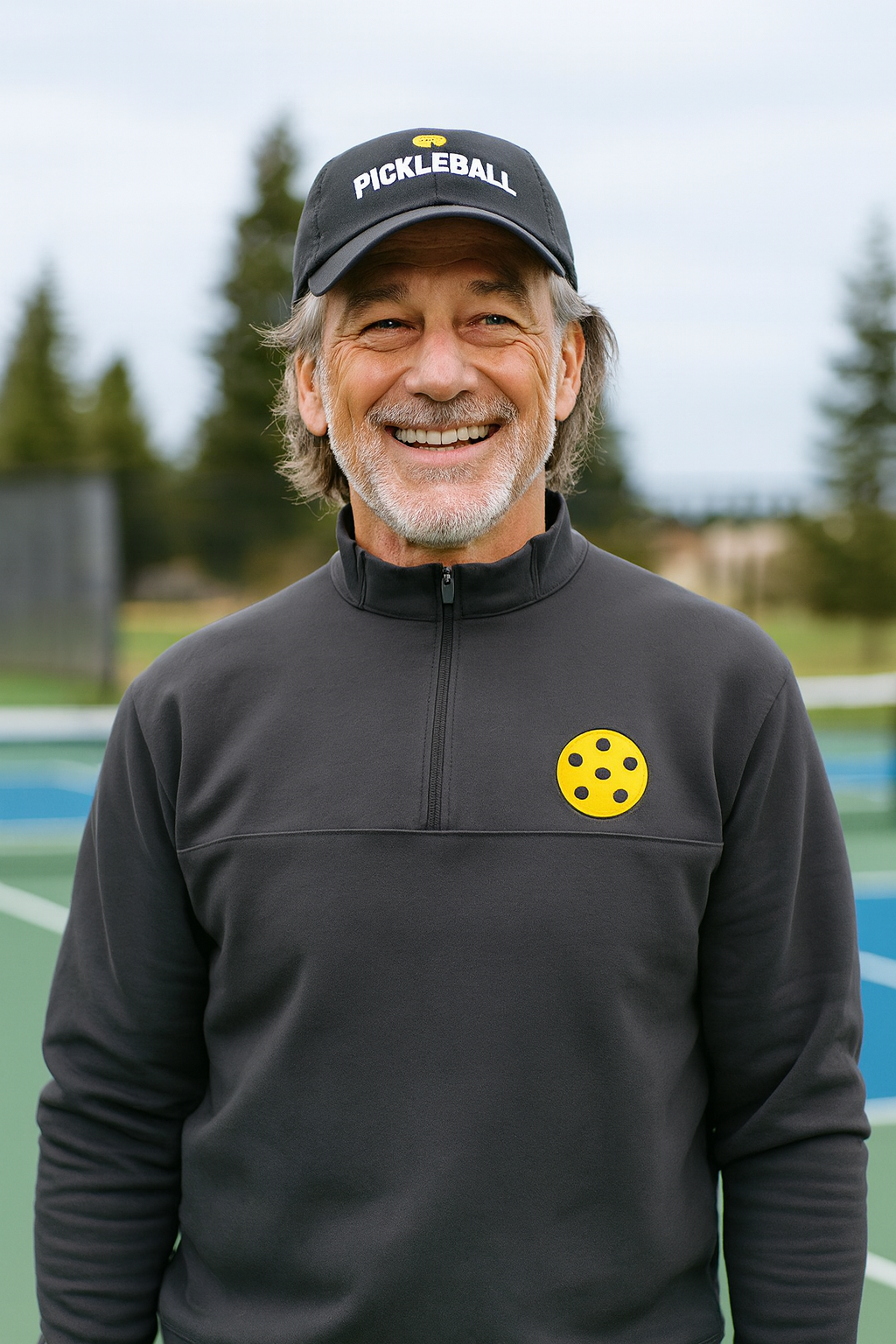 Pickleball Pullover Quarter-zip Holds Shape while Feeling Soft Against the Skin 3 colors