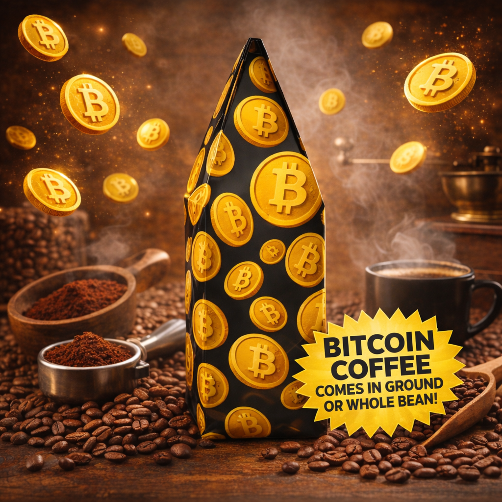 Bitcoin Coffee Blend Whole Bean or Ground Medium Roast