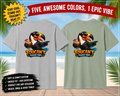 Toucan't Touch This Funny Toucan T-Shirt Tropical Beach Pun Graphic Tee Back Print 4 colors -  100% cotton
