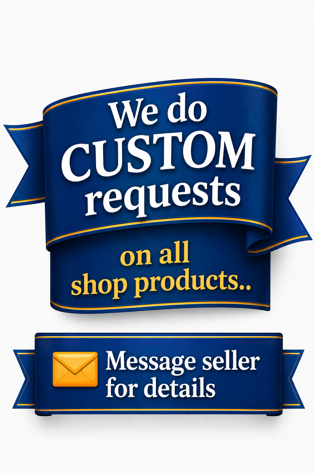 Sats and Stripes We Do Custom Requests Banner