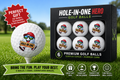 SatsandStripes.com Hole-In-One Hero Golf Balls – Funny Golfer Gift 6-Pack
