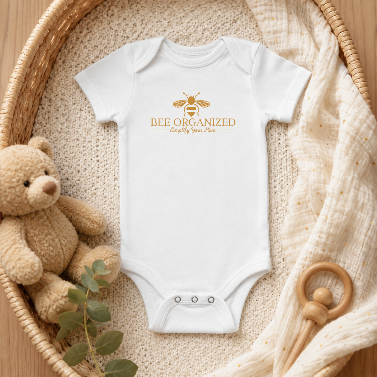 Bee Organized® “Little Hive Helper” Baby Onesie®