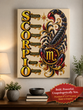 SatsandStripes.com 9" x 12" Zodiac Canvas Wall Art