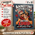 SatsandStripes.com Annoying Each Other Since [Custom Year] Personalized Couple Canvas – Funny Anniversary Gift