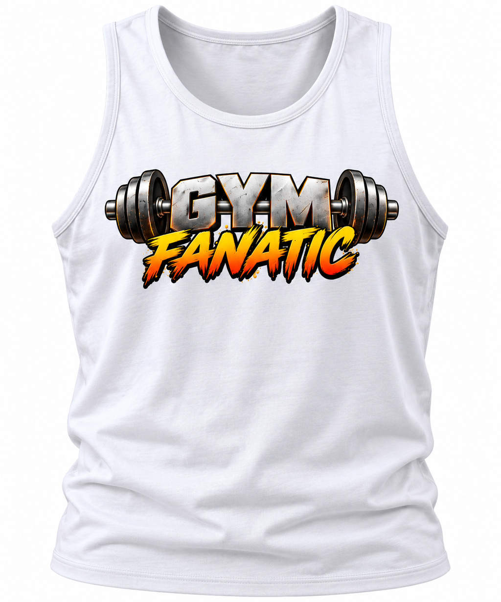 Muscle Tank – 100% Combed Ring-Spun Cotton Workout Tank Top White