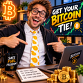 SatsandStripes.com Bitcoin Tie – Crypto Necktie for Bitcoiners, HODLers & Crypto Fans