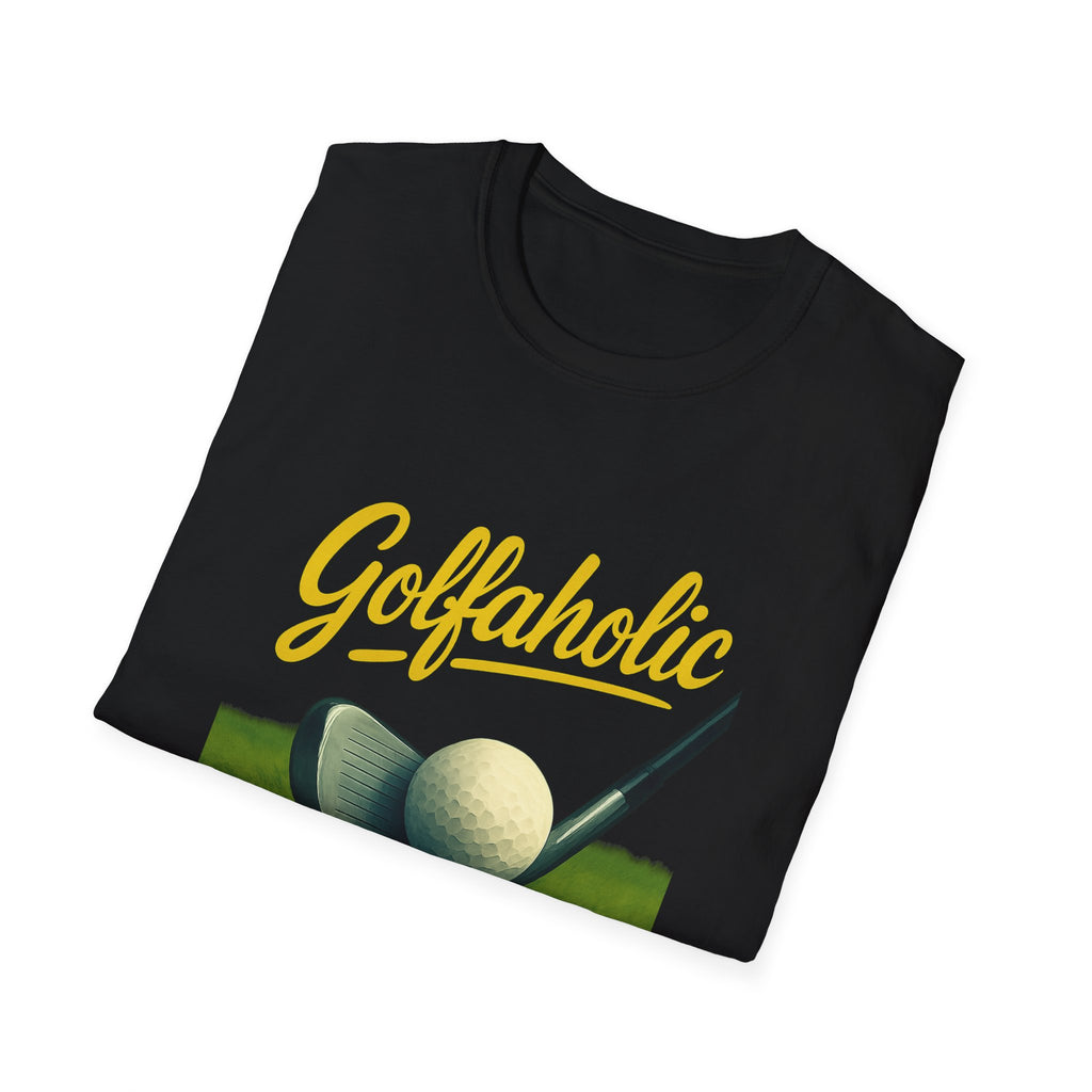 Golfaholic Tee Because Just One More Hole Is a Lifestyle 4 colors 100% cotton