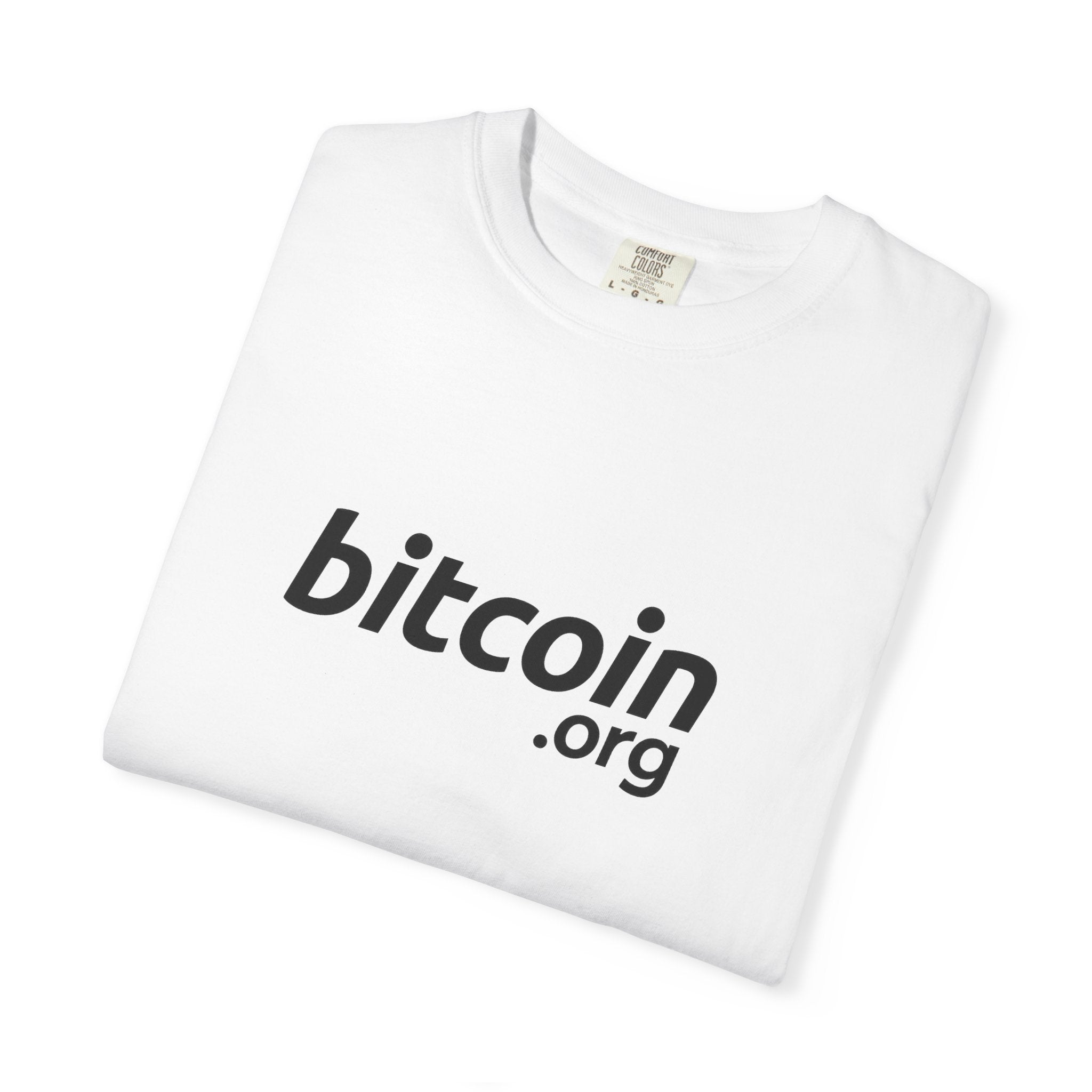 Bitcoin.org Classic T-Shirt Minimalistisches Krypto-Design für echte Überzeugte 2 Farben 100 % Baumwolle