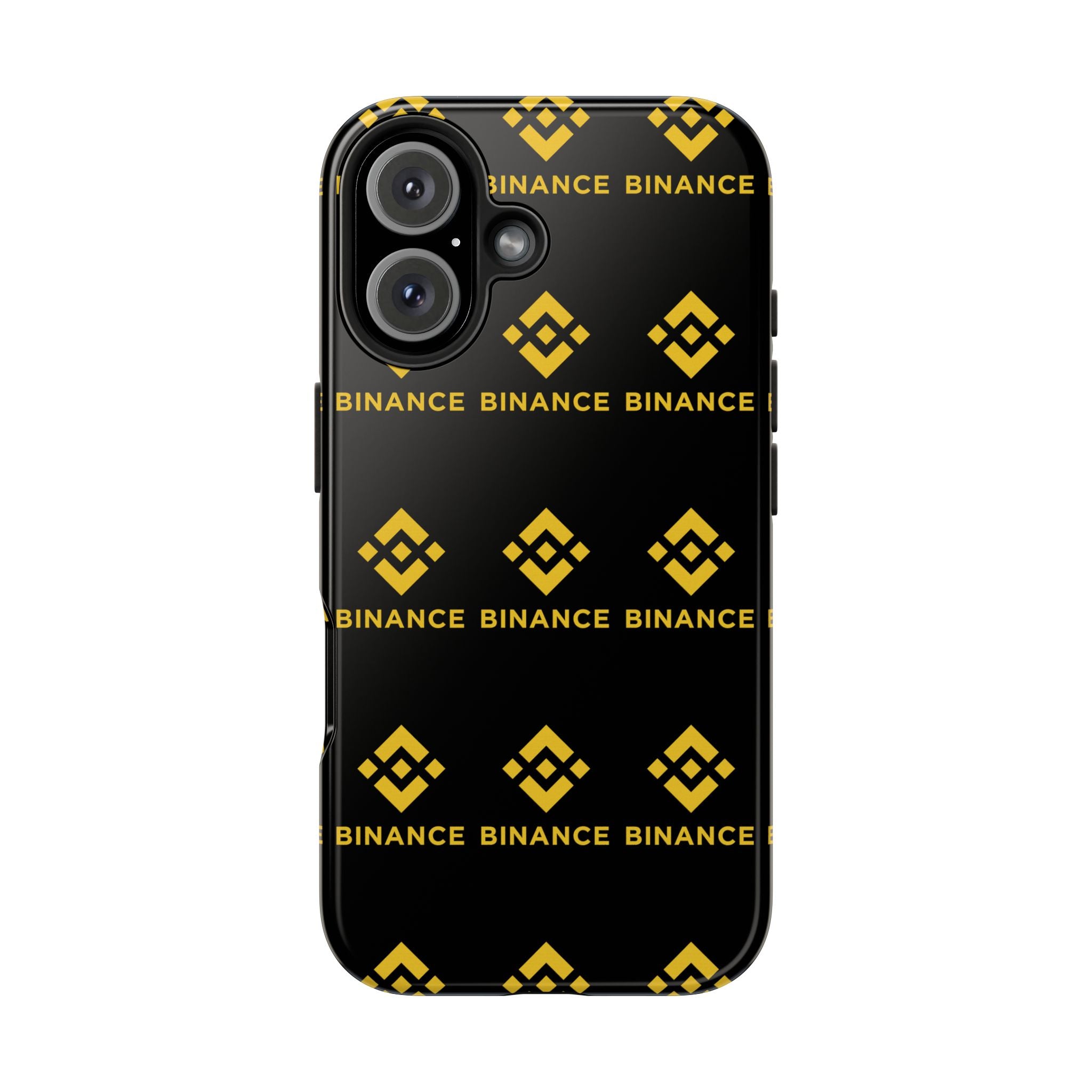 Binance Tough Phone Case BNB Crypto Phone Case iPhone and Samsung Case Glossy Protective Cover Binance Logo Case