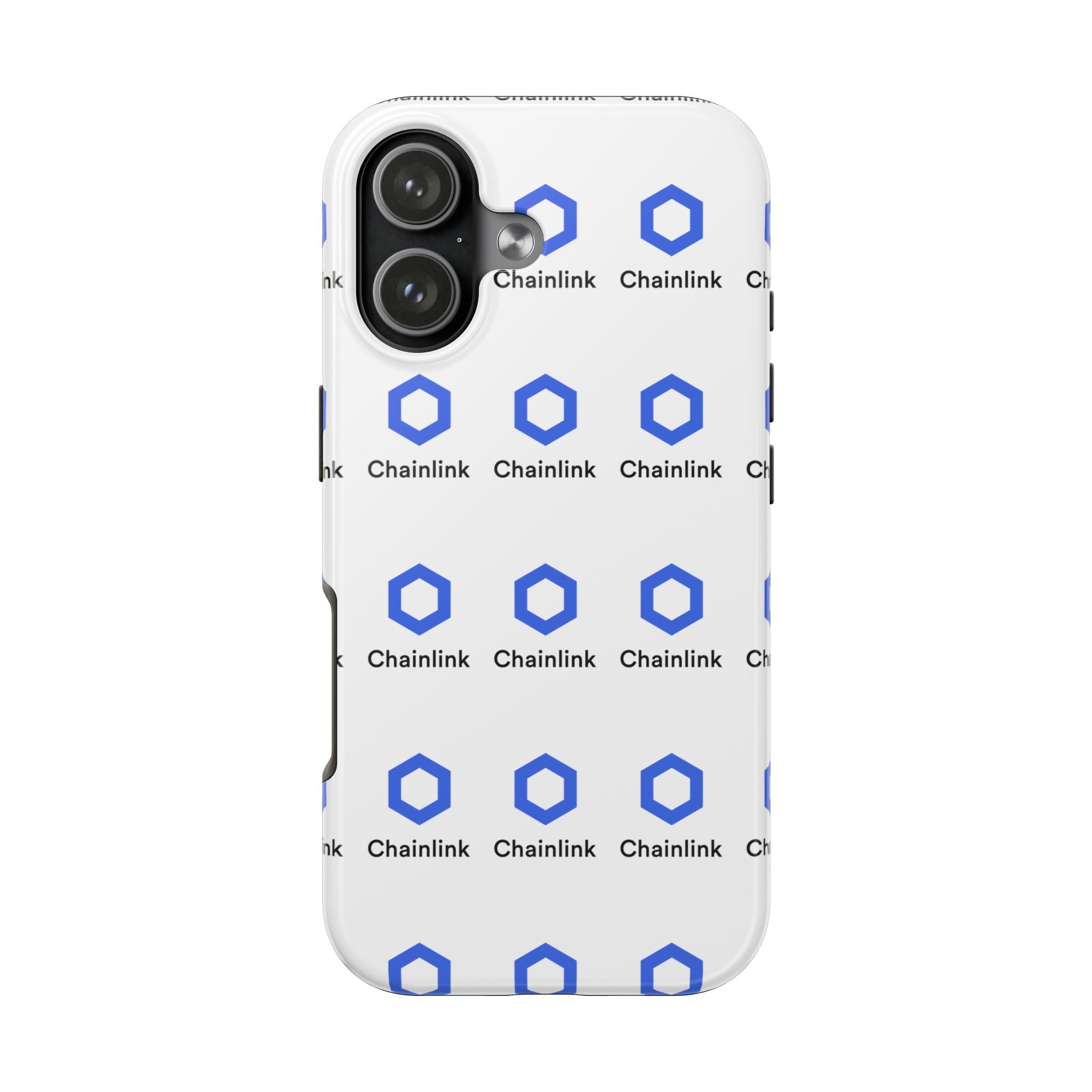 Chainlink Tough Phone Case LINK Crypto Phone Case iPhone and Samsung Case Glossy Protective Cover Chainlink Logo Case