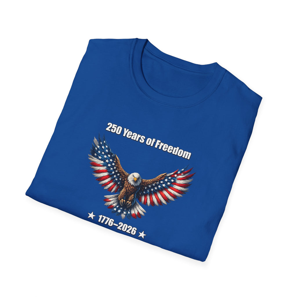 250 Years of Freedom Shirt America 250 Celebration Shirt USA Independence Gift 4th of July Shirt 7 colors 100% cotton