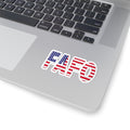 FAFO American Flag Letters Kiss-Cut Sticker Patriotic USA Decal 3 x 3