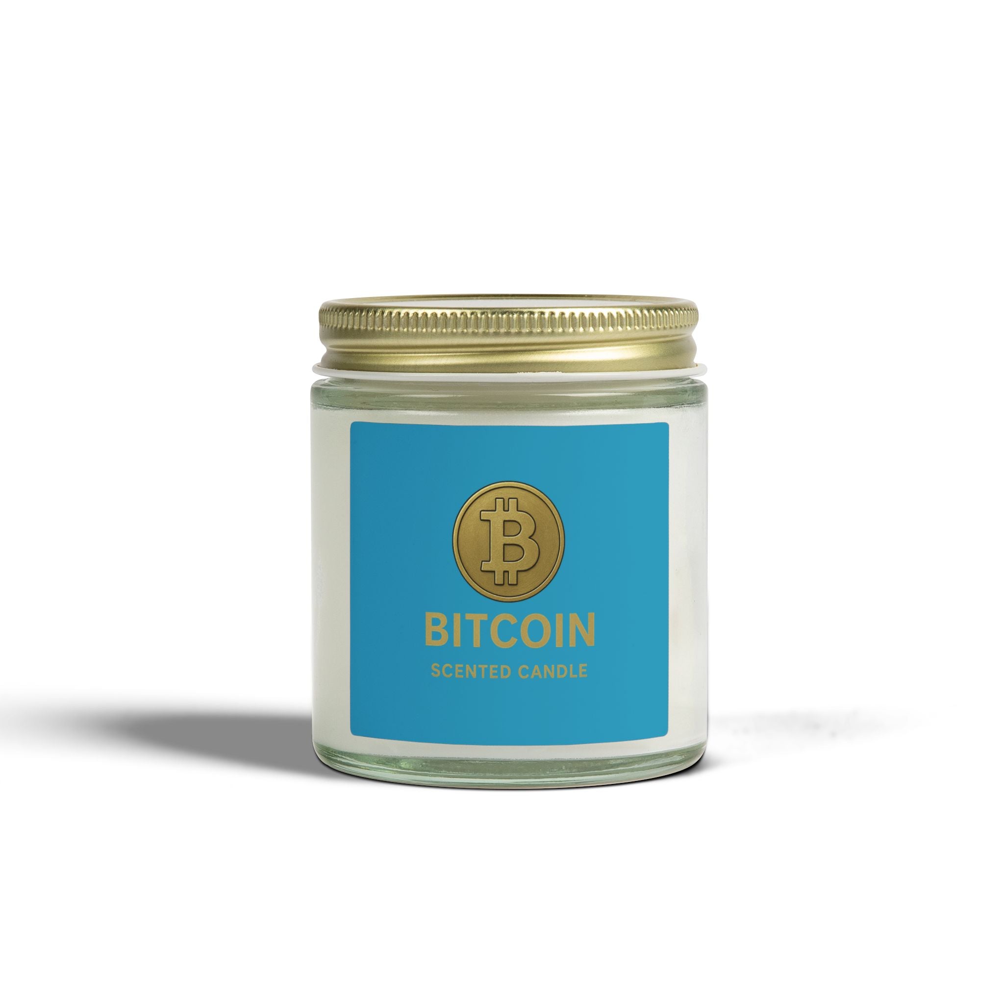 Bitcoin Logo Candles Coconut Apricot Wax 4 oz & 9 oz sizes 8 fragrances available