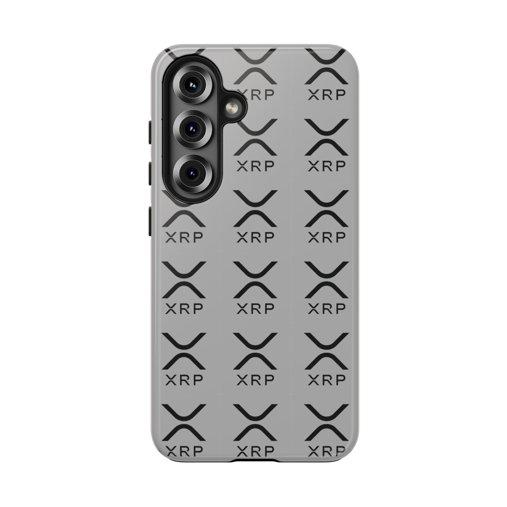 XRP Tough Phone Case Crypto iPhone Samsung Case Glossy Protective Phone Cover Modern Ripple Pattern Case