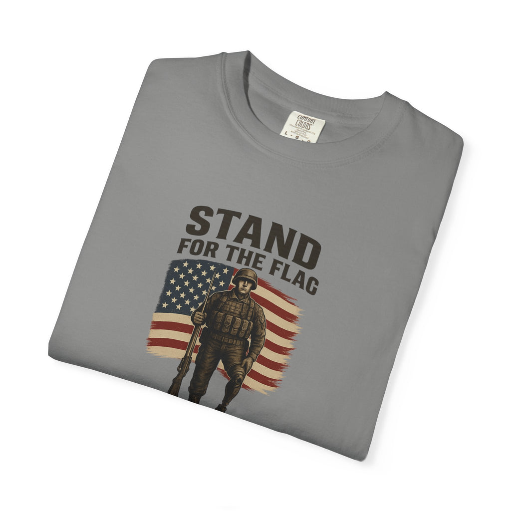 Stand for the Flag Veteran Tee Patriotic Military Shirt USA Flag Soldier T-Shirt Veterans and Patriots 5 colors 100% cotton