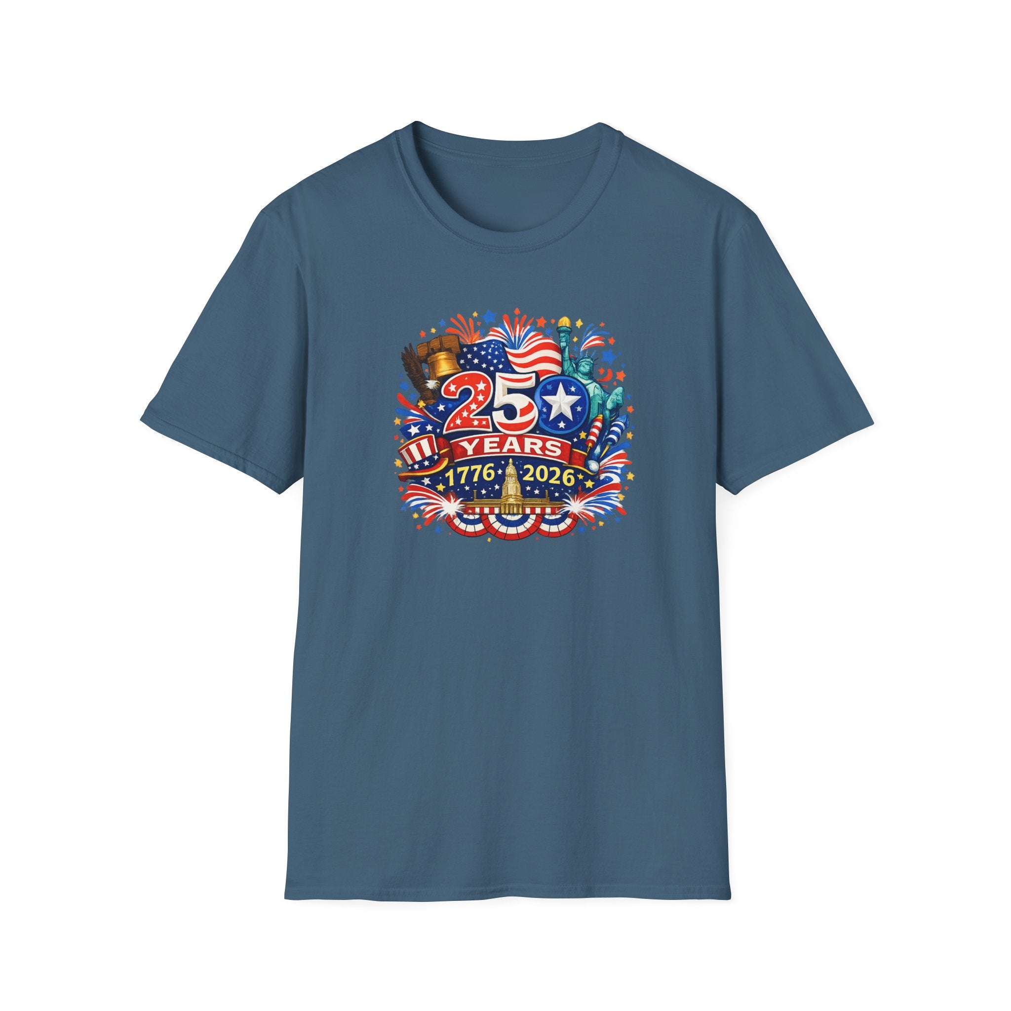 USA 250th Anniversary Shirt 1776-2026 Patriotic TShirt Fourth of July Independence Day Tee America 250 Years 8 colors 100% cotton
