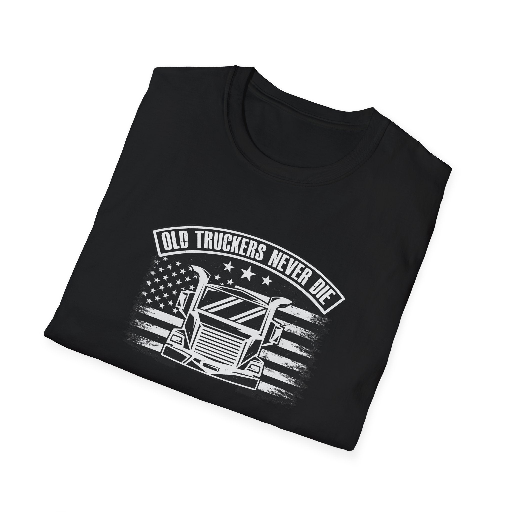 Old Truckers Never Die T-Shirt Trucker-Shirt für Herren Vintage Trucker-T-Shirt Geschenk für Old School Trucker 6 Farben 100% Baumwolle