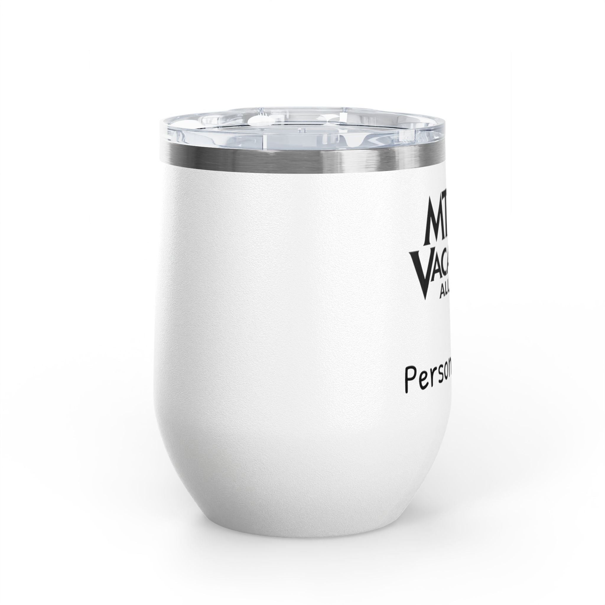 MTI Vacations Personalized Wine Tumbler Travel Mug for Wine Lovers Alumni Keepsake Drinking Companion for Celebrations 12 oz