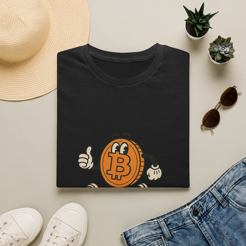 Bitcoin Tee with Character Who needs Gold when your Money has Legs 3 colors 100% cotton