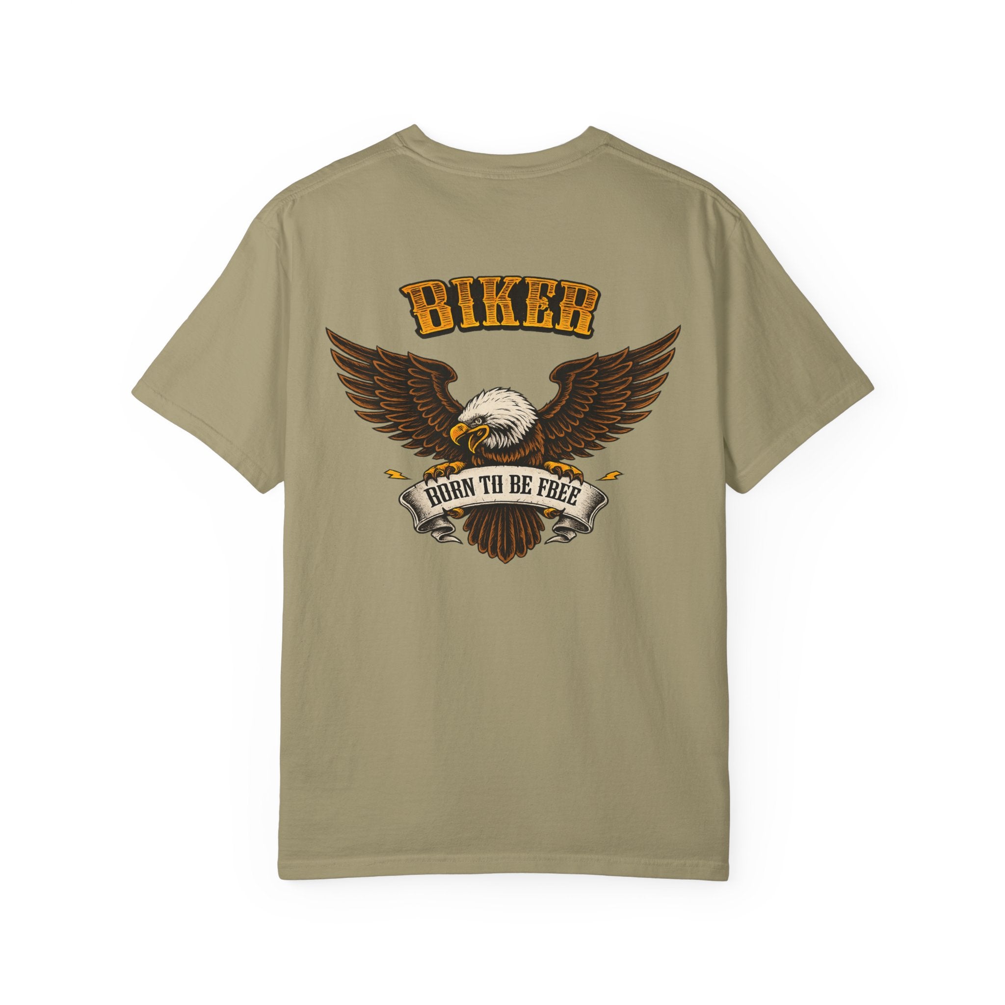 Biker Born to Be Free T-Shirt Eagle Motorcycle Shirt Harley Rider Graphic Tee Freedom Rider Tee 11 colors 100% cotton