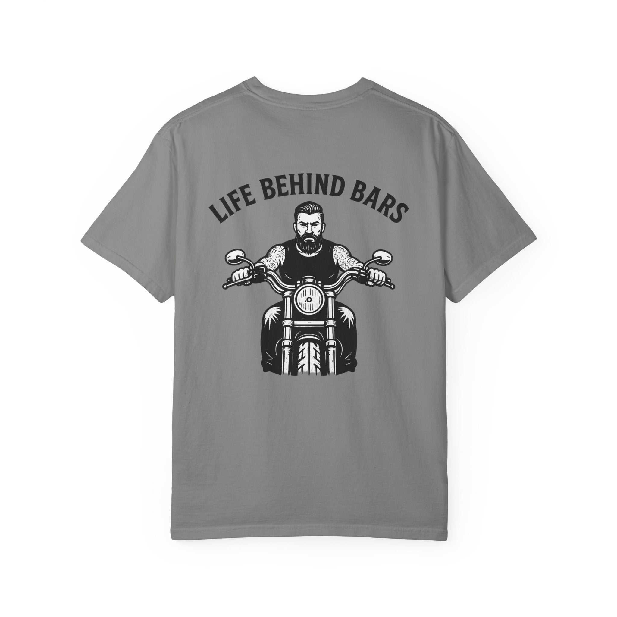Life Behind Bars Motorcycle T-Shirt Biker Graphic Tee Riding Lifestyle Shirt Gift for Riders 8 colors 100% cotton