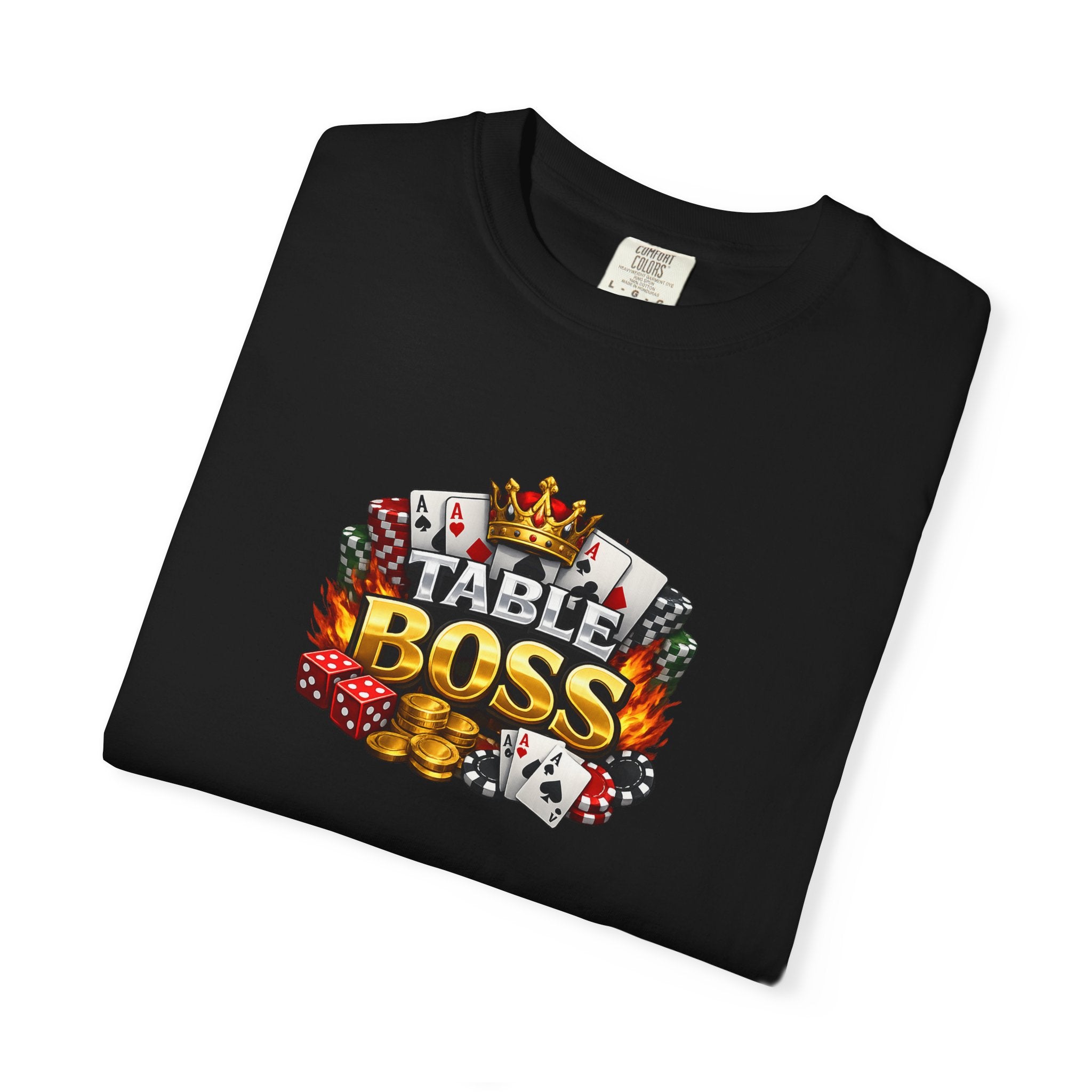 Table Boss Poker Shirt I Run This Table Funny Poker Tee Poker Player Card Shark Gift Casino Gambler Humor 9 colors 100% cotton